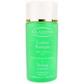 Clarins Toning Lotion, With Iris, prausiamasis vanduo moterims, 200ml