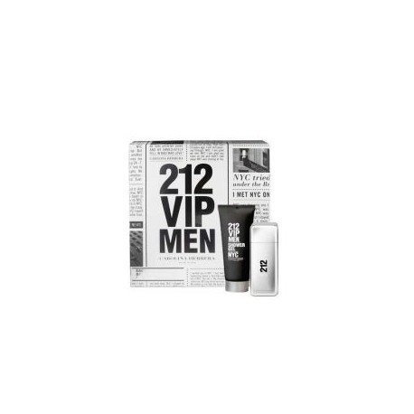 Carolina Herrera 212 VIP Men, rinkinys tualetinis vanduo vyrams, (EDT 100ml + 100ml dušo želė)