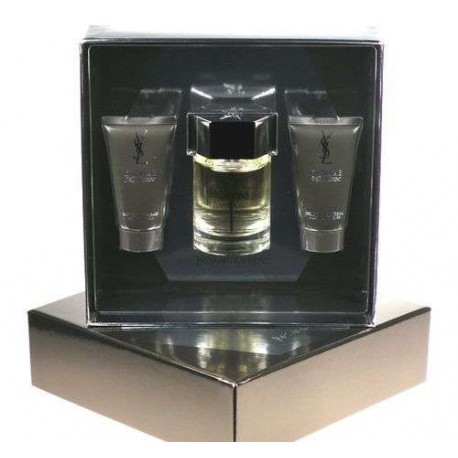 Yves Saint Laurent L´Homme, rinkinys tualetinis vanduo vyrams, (EDT 100ml + 50ml losjonas po