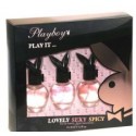 Playboy Play It ... rinkinys moterims, (30ml Play It Lovely + 30ml Play It Sexy + 30ml Play It