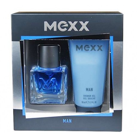 Mexx Man, rinkinys tualetinis vanduo vyrams, (EDT 30ml + 50ml dušo želė)