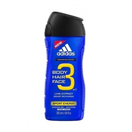 Adidas Sport Energy, 3in1, dušo želė vyrams, 250ml