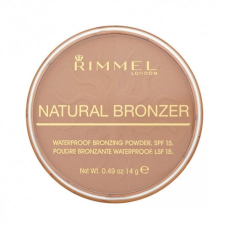 Rimmel London Natural Bronzer, bronzantas moterims, 14g, (021 Sun Light)