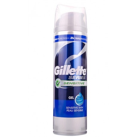 Gillette Series, Sensitive, skutimosi želė vyrams, 200ml