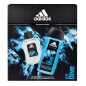 Adidas Ice Dive, rinkinys tualetinis vanduo vyrams, (EDT 100ml + 250ml dušo želė)