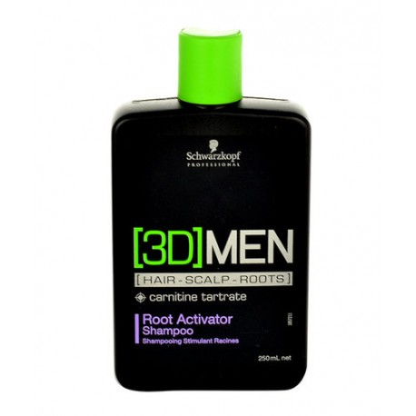 Schwarzkopf 3DMEN, Root Activator, šampūnas vyrams, 250ml