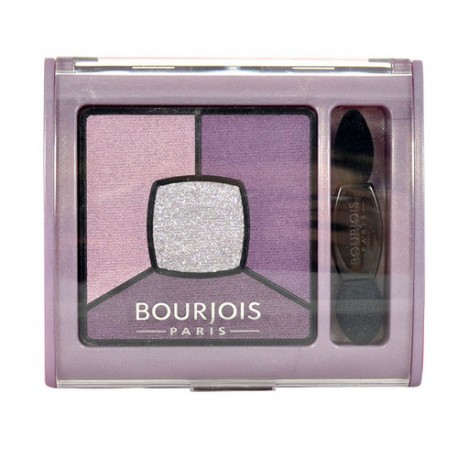 BOURJOIS Paris Smoky Stories, Quad Eyeshadow Palette, akių šešėliai moterims, 3,2g, (04 Rock