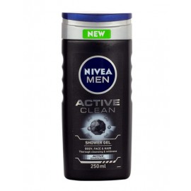 Nivea Men Active Clean, dušo želė vyrams, 250ml