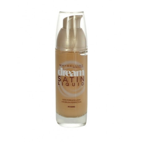 Maybelline Dream Satin, Liquid, makiažo pagrindas moterims, 30ml, (30 Sand)