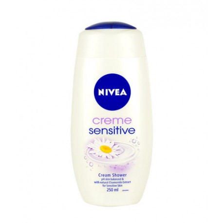 Nivea Creme Sensitive, dušo kremas moterims, 250ml