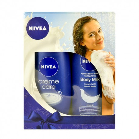 Nivea Creme Care, rinkinys dušo želė moterims, (250ml Creme Care kremas Shower + 250ml Body