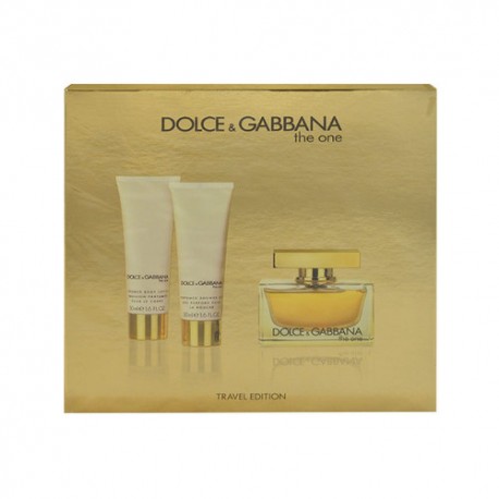 Dolce&Gabbana The One, rinkinys kvapusis vanduo moterims, (EDP 75ml + 50ml kūno losjonas + 50ml