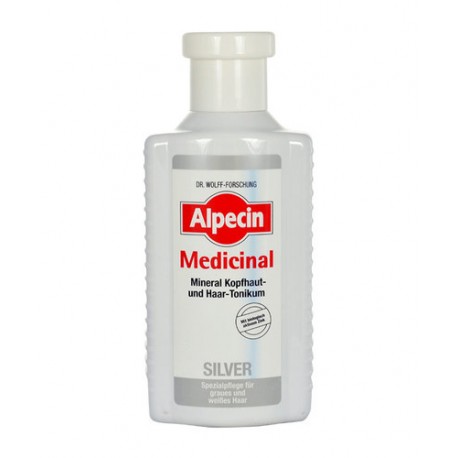 Alpecin Medicinal Silver, Mineral Scalp & Hair Tonic, plaukų serumas moterims ir vyrams, 200ml