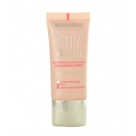 BOURJOIS Paris City Radiance, SPF30, makiažo pagrindas moterims, 30ml, (02 Vanilla)