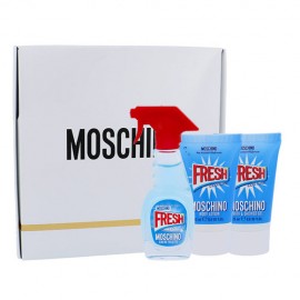 Moschino Fresh Couture, rinkinys tualetinis vanduo moterims, (EDT 5 ml + dušo želė 25 ml + kūno