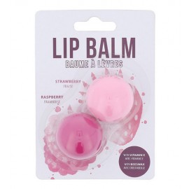 2K Lip Balm, rinkinys lūpų balzamas moterims, (2,8g Strawberry lūpų balzamas + 2,8g Raspberry