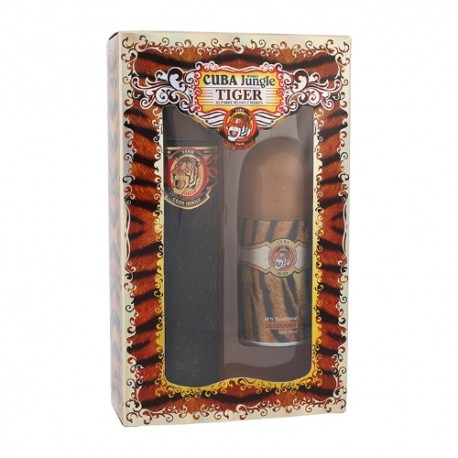 Cuba Tiger, rinkinys kvapusis vanduo moterims, (EDP 100 ml + dezodorantas 50 ml)