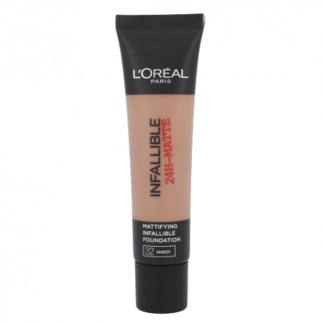 L´Oréal Paris Infallible, 24h-Matte, makiažo pagrindas moterims, 35ml, (32 Amber)