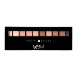 Gabriella Salvete Palette 10 Shades, akių šešėliai moterims, 12g, (02 Nude)