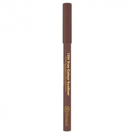 Dermacol 12H True Colour, akių kontūrų pieštukas moterims, 0,28g, (4 Light Brown)