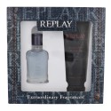 Replay Jeans Spirit! For Him, rinkinys tualetinis vanduo vyrams, (EDT 30 ml + dušo želė 100 ml)