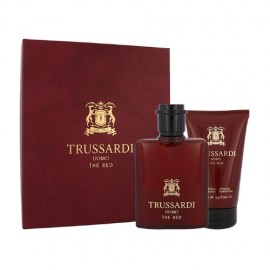 Trussardi Uomo The Red, rinkinys tualetinis vanduo vyrams, (EDT 50 ml + dušo želė 100 ml)