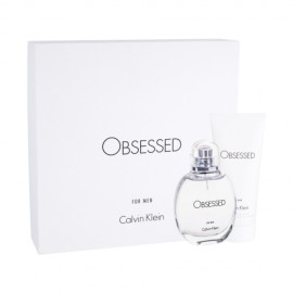 Calvin Klein For Men, Obsessed, rinkinys tualetinis vanduo vyrams, (EDT 75 ml + dušo želė 100 ml)