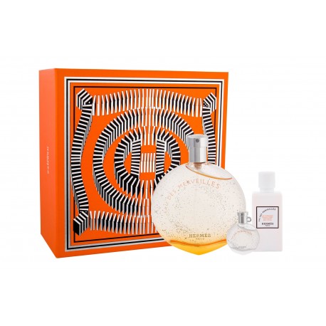 Hermes Eau Des Merveilles, rinkinys tualetinis vanduo moterims, (EDT 100 ml + kūno losjonas 40 ml +