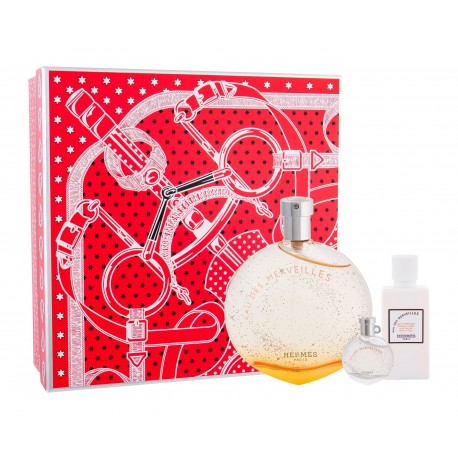 Hermes Eau Des Merveilles, rinkinys tualetinis vanduo moterims, (EDT 50 ml + kūno losjonas 40 ml +