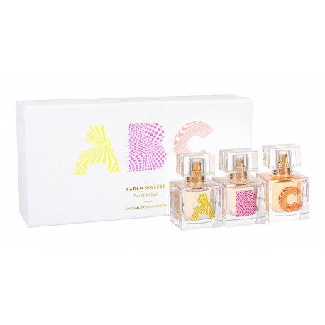 Karen Walker ABC Trio Set, rinkinys kvapusis vanduo moterims, (EDP B 30 ml + EDP A 30 ml + EDP C 30