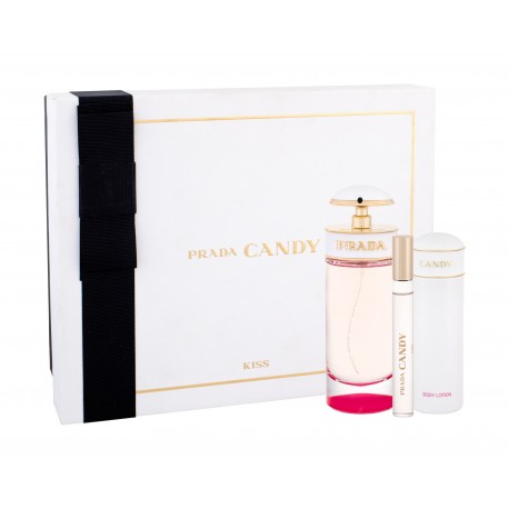 Prada Kiss, Candy, rinkinys kvapusis vanduo moterims, (EDP 80 ml + EDP 10 ml + kūno losjonas 75 ml)