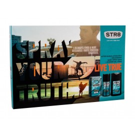 STR8 Live True, rinkinys losjonas po skutimosi vyrams, (losjonas po skutimosi 50 ml + dezodorantas