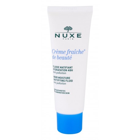 NUXE Creme Fraiche de Beauté, 48HR Moisture Mattifying Fluid, dieninis kremas moterims, 50ml