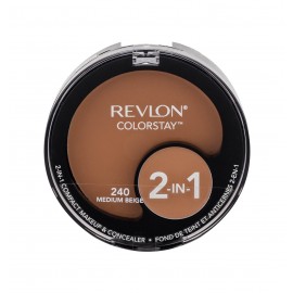 Revlon Colorstay, 2-In-1, makiažo pagrindas moterims, 12,3g, (240 Medium Beige)