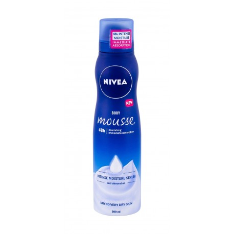 Nivea Deep Moisture, Body Mousse, kūno losjonas moterims, 200ml