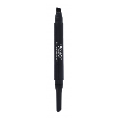 Revlon Colorstay, 2 In 1 Angled Kajal, akių kontūrų pieštukas moterims, 0,28g, (101 Onyx)