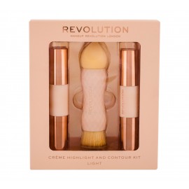 Makeup Revolution London Creme Highlight And Contour Kit, rinkinys skaistinanti priemonė moterims,