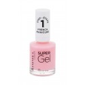 Rimmel London Super Gel French Manicure, STEP1, nagų lakas moterims, 12ml, (091 English Rose)