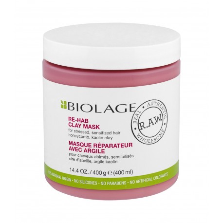 Matrix Biolage R.A.W., Re-Hab Clay Mask, plaukų kaukė moterims, 400ml