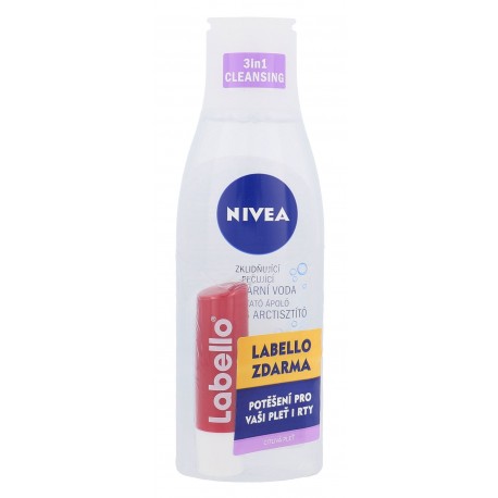 Nivea Sensitive 3in1 Micellar Cleansing Water, rinkinys micelinis vanduo moterims, (micelinis vanduo