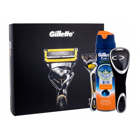 Gillette Fusion Proshield, rinkinys skutimosi peiliukai vyrams, (Shaver with one head 1 pc +