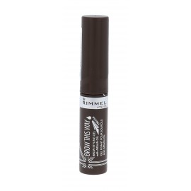 Rimmel London Brow This Way, Brow Styling Gel, antakių tušas moterims, 5ml, (002 Medium Brown)