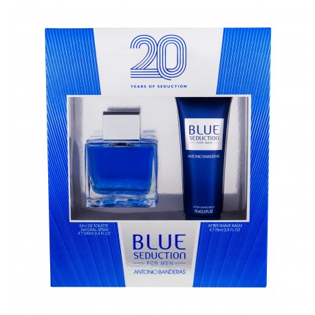 Antonio Banderas Blue Seduction For Men, rinkinys tualetinis vanduo vyrams, (EDT 100 ml + losjonas