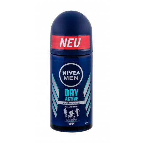 Nivea Men Dry Active, 48H, antiperspirantas vyrams, 50ml