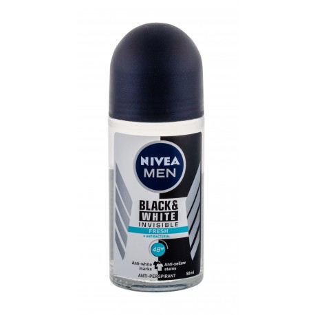 Nivea Men Invisible For Black & White, 48h Fresh, antiperspirantas vyrams, 50ml