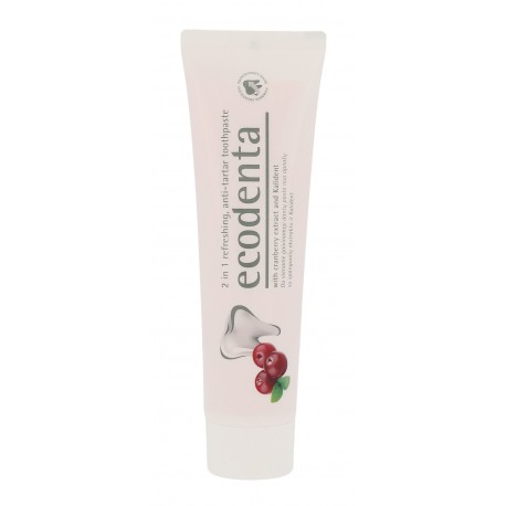 Ecodenta Toothpaste, 2in1 Refreshing Anti-Tartar, dantų pasta moterims ir vyrams, 100ml