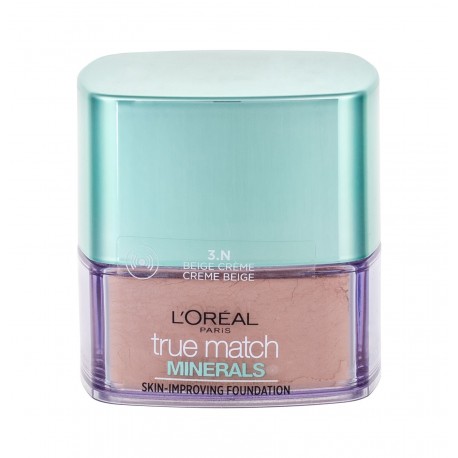 L´Oréal Paris True Match, Minerals Skin-Improving, makiažo pagrindas moterims, 10g, (3.N Creme