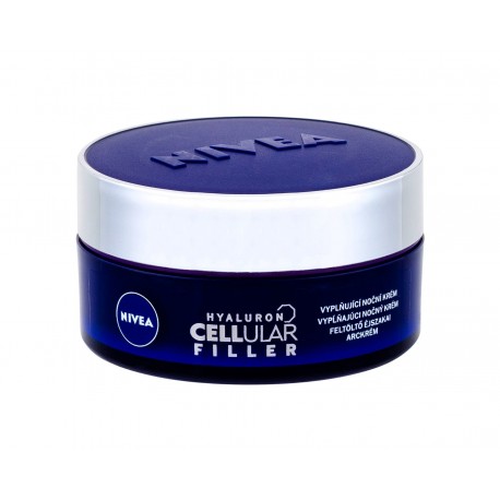 Nivea Hyaluron CELLular Filler, + Firming, naktinis kremas moterims, 50ml