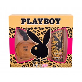 Playboy Play It Wild For Her, rinkinys tualetinis vanduo moterims, (EDT 90 ml + DSP 150 ml)