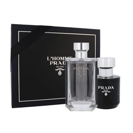 Prada L´Homme, rinkinys tualetinis vanduo vyrams, (EDT 100 ml + dušo kremas 100 ml)